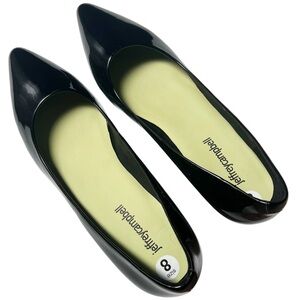 Jeffrey Campbell black patent pumps women’s low heel size 8